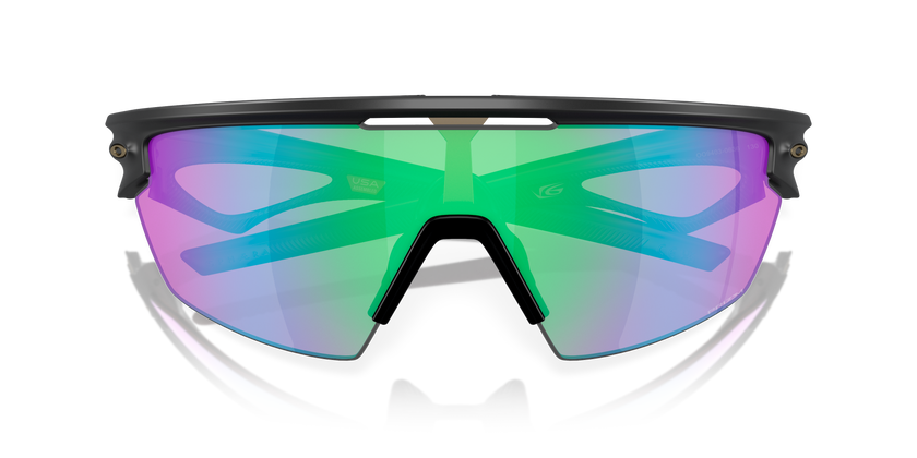 Oakley Sphaera Sunglasses - Matte Black w/ Prizm Golf - folded view