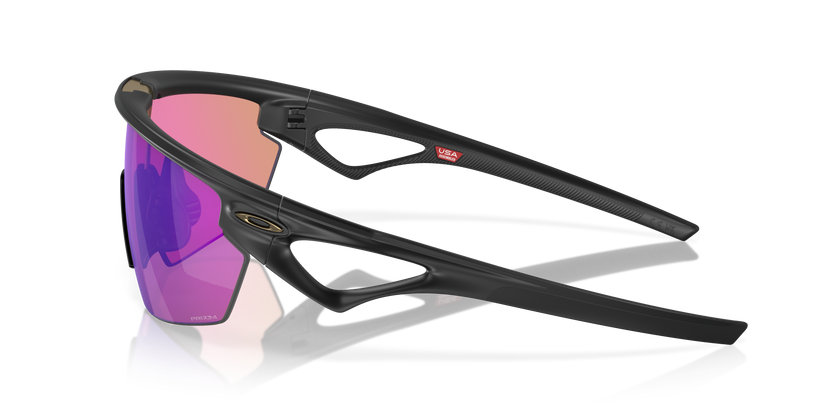Oakley Sphaera Sunglasses - Matte Black w/ Prizm Golf - side view