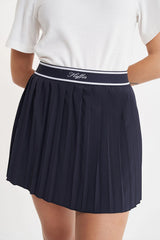 2025 Huffer Women's Birdie Pleated Skort - Navy