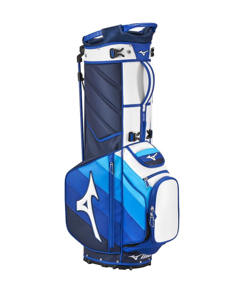 2025 Mizuno Tour Stand Golf Bag - White/Blue