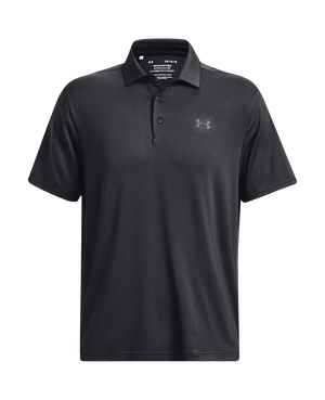 Under Armour Men's Playoff Polo 3.0 Stripe - Black/Pitch Grey/Black