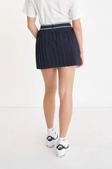 2025 Huffer Women's Birdie Pleated Skort - Navy