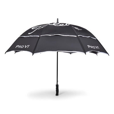 2023 Titleist Tour Double Canopy Umbrella - Black/White