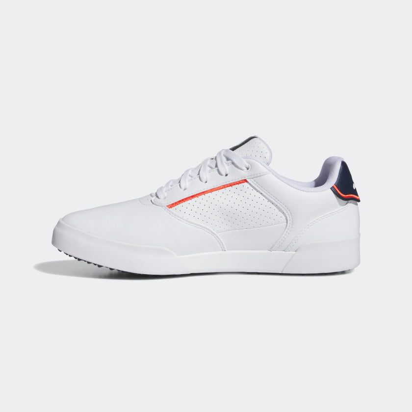 2023 Adidas Men's Retrocross Shoes - White/White/Navy