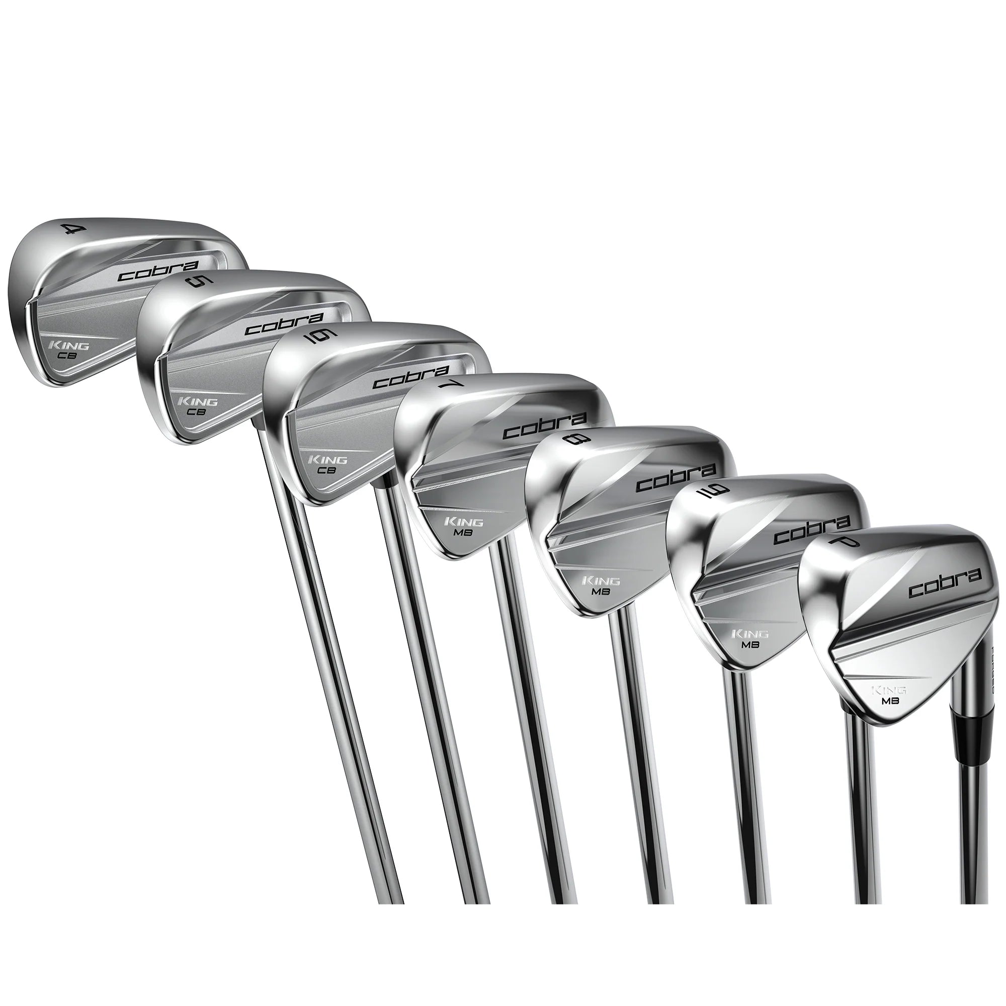 Set De Fers De Golf Cobra KING CB/MB 2024 - 4-PW Droit - Acier KBS Rigide - Neuf Sous Blister