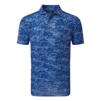 2023 FootJoy Mens Cloud Camo Print Polo - Twilight