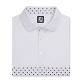 2023 FootJoy Mens Engineered Foulard Polo - White / Orchid / Black