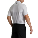 2023 FootJoy Mens Engineered Foulard Polo - White / Orchid / Black