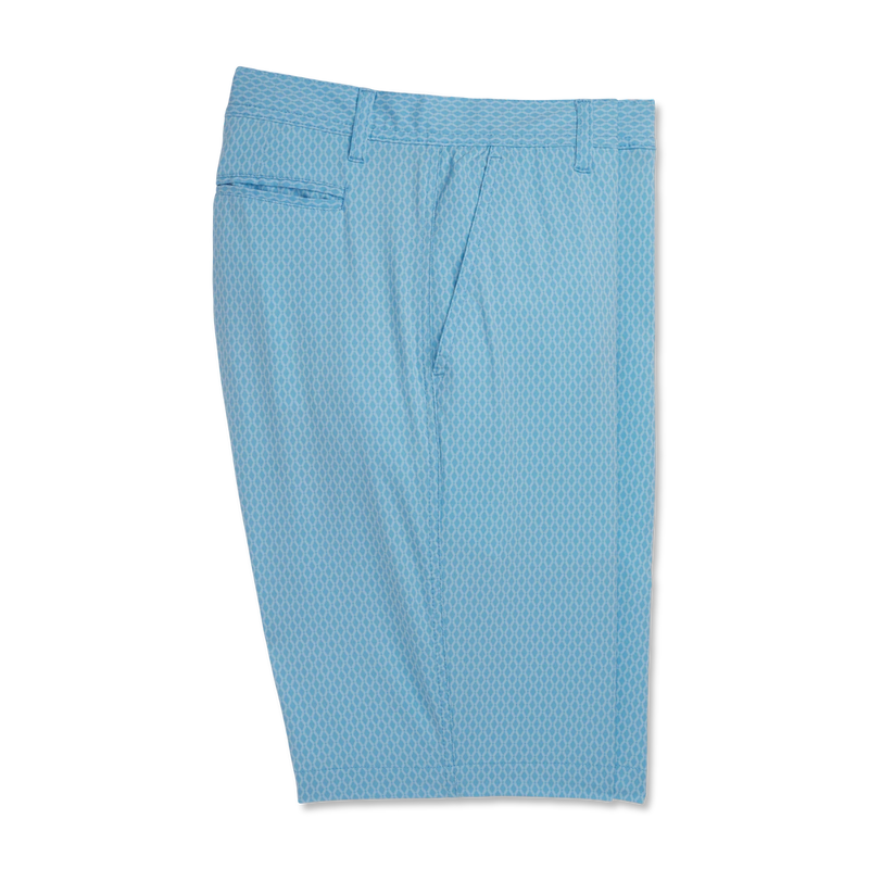 2023 FootJoy Mens Tonal Print Lightweight Shorts  - True Blue