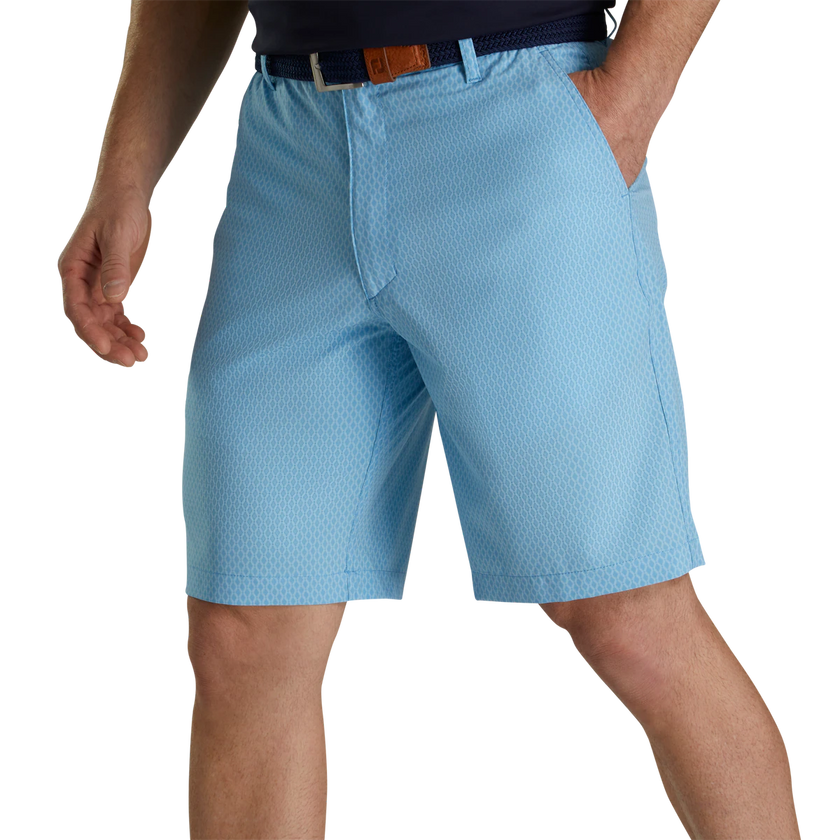 2023 FootJoy Mens Tonal Print Lightweight Shorts  - True Blue