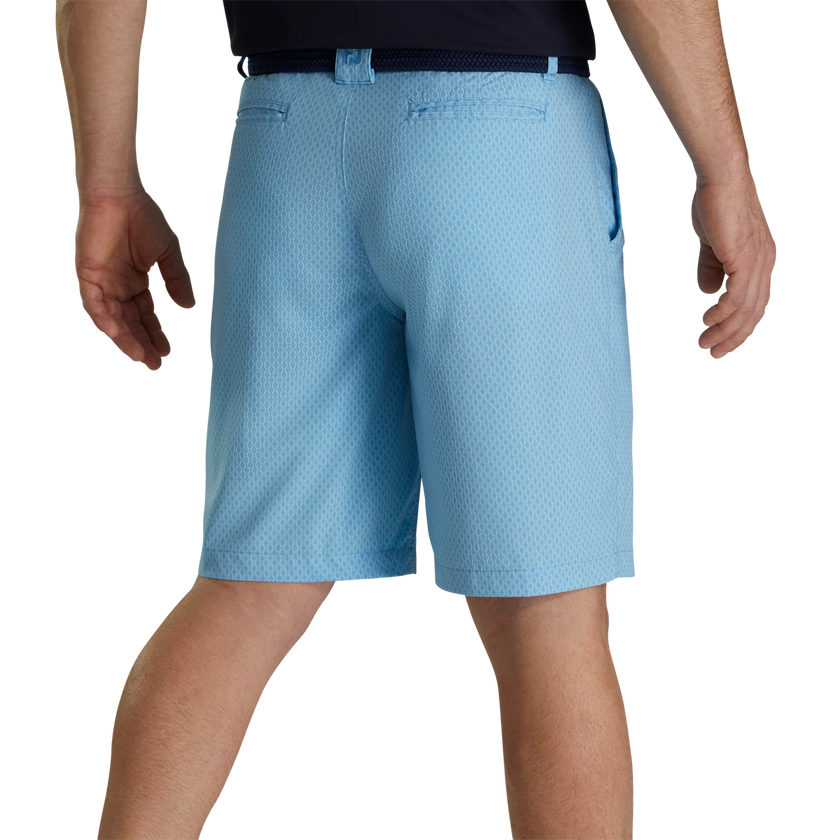 2023 FootJoy Mens Tonal Print Lightweight Shorts  - True Blue