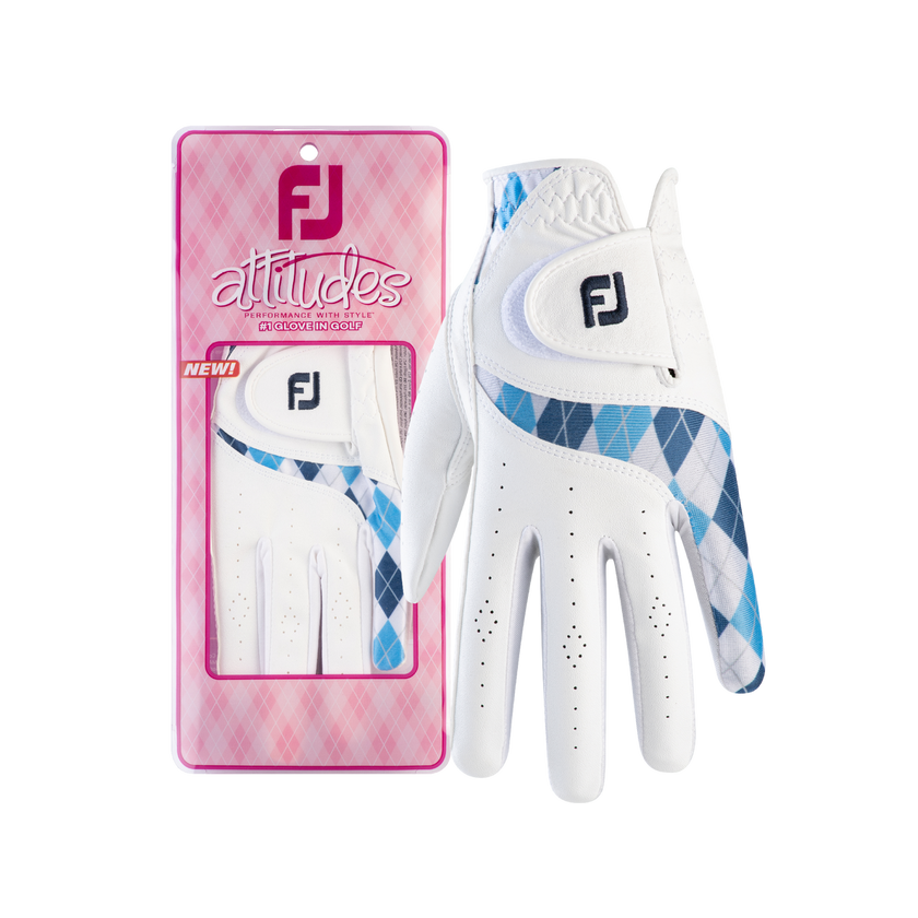 2023 FootJoy Women's Attitude Fahsion Glove - White/Blue