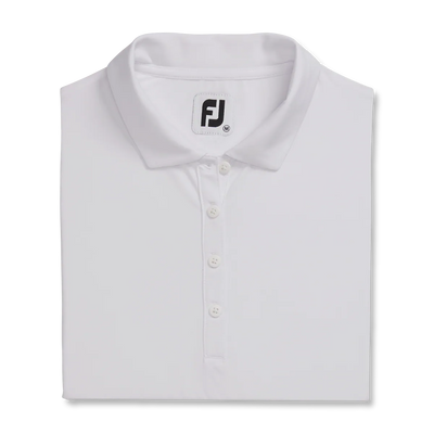 2023 FootJoy Womens Long Sleeve Sun Protection Polo - White