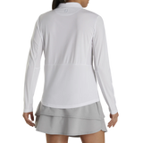 2023 FootJoy Womens Long Sleeve Sun Protection Polo - White