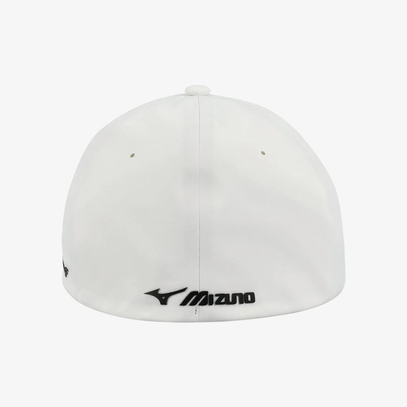 2023 Mizuno Tour Delta Fitted Cap -  White/Black