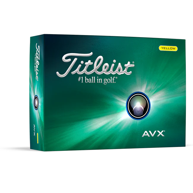 2024 Titleist AVX Golf Ball - Yellow