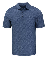 2024 Cutter & Buck Pike Eco Pebble Print Polo - Navy Blue