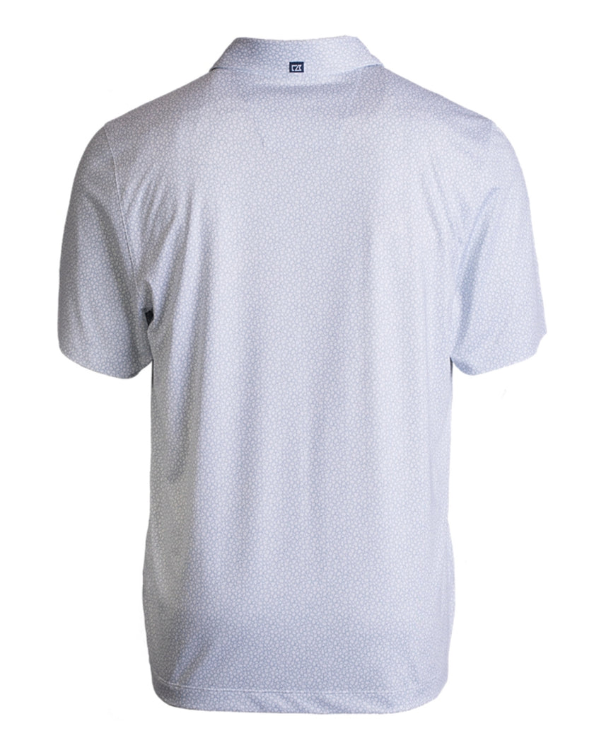 2024 Cutter & Buck Pike Eco Pebble Print Polo - White