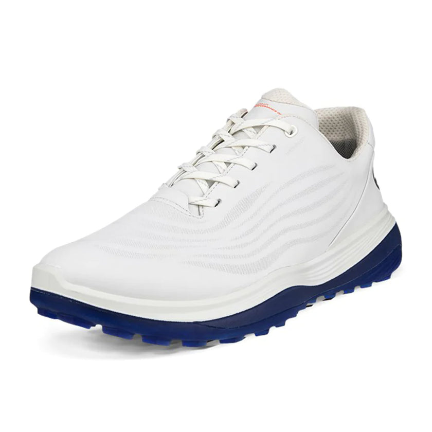 2024 ECCO Mens LT1 Golf Shoe - White/Blue