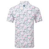 2024 FootJoy Golf Course Doodle Men's Polo - White