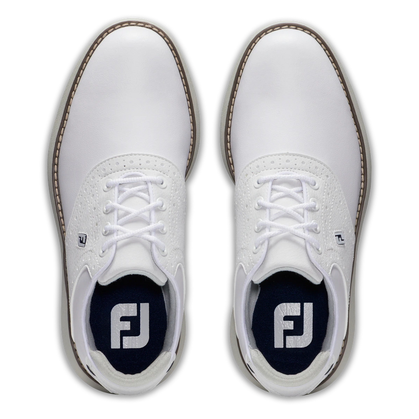 2024 FootJoy Junior Boy's Tradition Golf Shoes - White