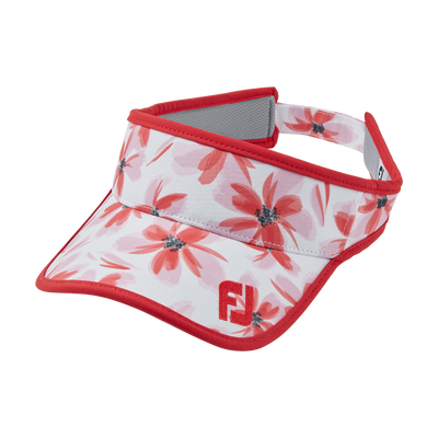 2024 FootJoy Ladies Visor - Red/Pink Floral