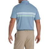 2024 FootJoy Men's Double Chest Band Pique Polo - Storm