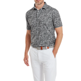 2024 FootJoy Men's Golf Course Doodle Polo - Gravel