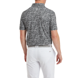 2024 FootJoy Men's Golf Course Doodle Polo - Gravel