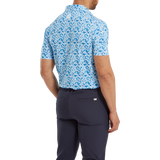 2024 FootJoy Men's Primrose Print Lisle Polo - Ocean