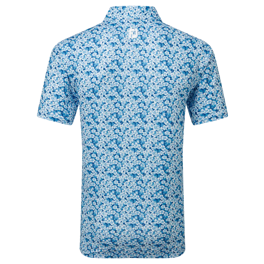 2024 FootJoy Men's Primrose Print Lisle Polo - Ocean