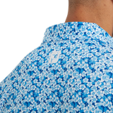 2024 FootJoy Men's Primrose Print Lisle Polo - Ocean