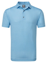 2024 FootJoy Men's Shell Foulard Lisle Polo - Blue Sky