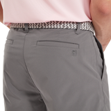 2024 FootJoy Men's Striped Braided Belt - Gravel/Grey Cliff/White