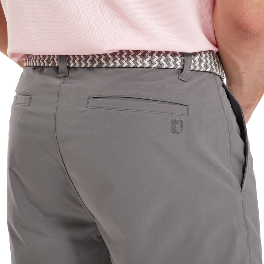 2024 FootJoy Men's Striped Braided Belt - Gravel/Grey Cliff/White