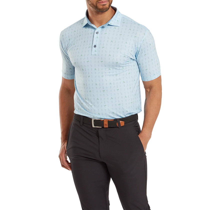 2024 FootJoy Men's The 19th Hole Lisle Polo - Mist