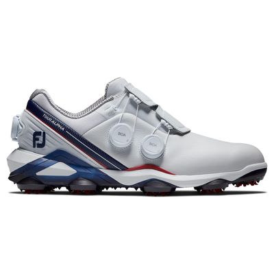 2024 FootJoy Men's Tour Alpha Triple BOA - White / Navy / Red