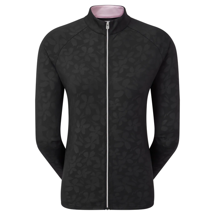 2024 FootJoy Women's Floral Embossed Midlayer - Black