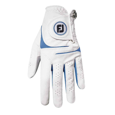 2024 FootJoy Women's Weathersof Fashion Glove - White/Ocean