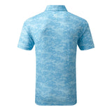 2024 Footjoy Men's Cloud Camo Print Polo - True Blue