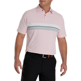 2024 Footjoy Men's Double Chest Band Pique Polo - Pink