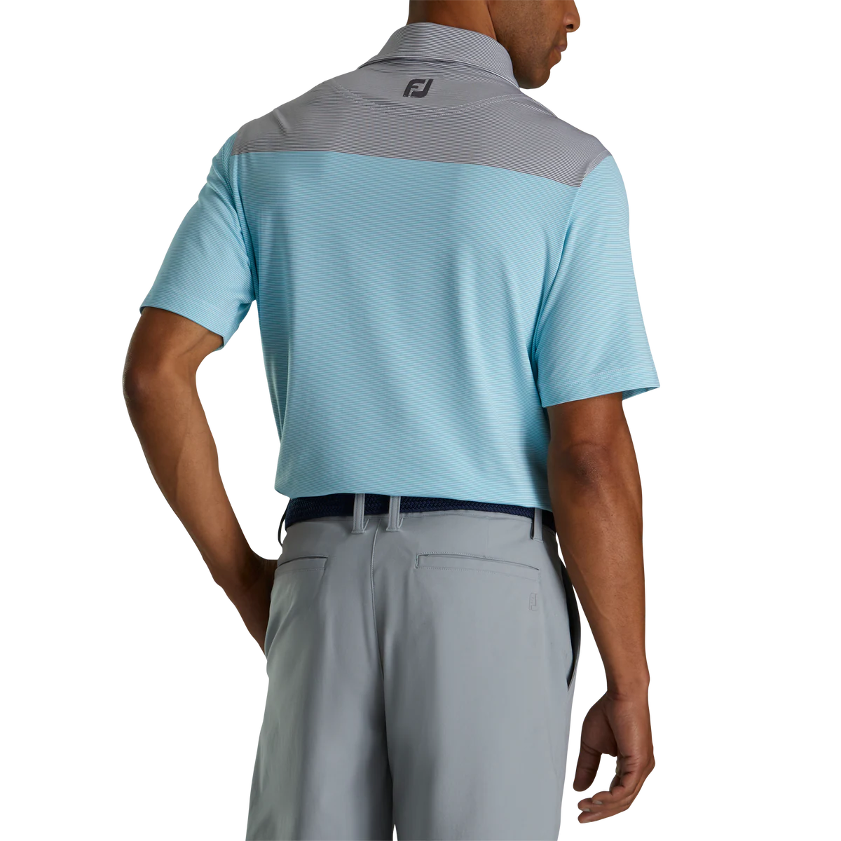 2024 Footjoy Men S End On End Block Polo White Maui Blue Lava The   2024FootjoyMen SEnd On EndBlockPolo White MauiBlue Lava2.webp