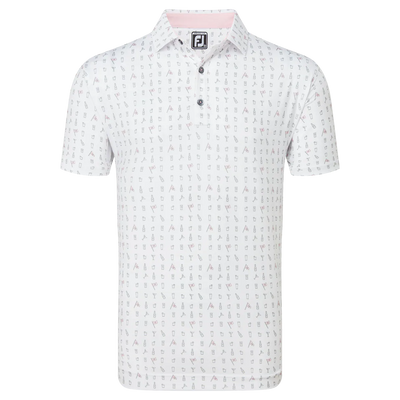 2024 Footjoy Men's The 19th Hole Lisle Polo - White