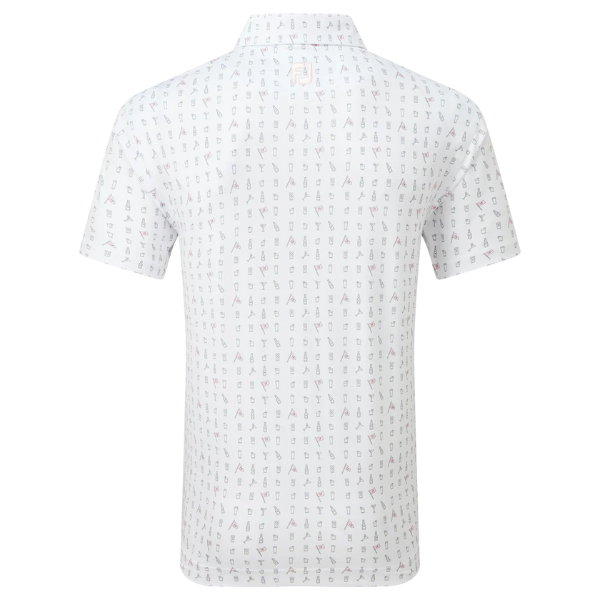 2024 Footjoy Men's The 19th Hole Lisle Polo - White