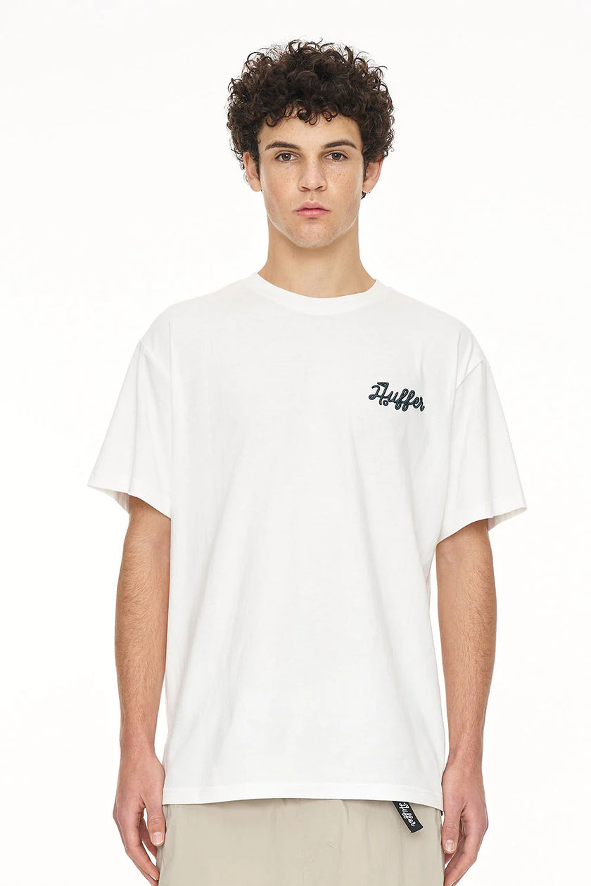 2024 Huffer Men's Sup Tee 220/Bandits - Chalk