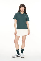 2024 Huffer Women's Pique Short Sleeve Polo - Green