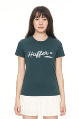 2024 Huffer Women's Slim Tee 190/On Par Golf - Green