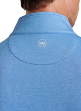 2024 Peter Millar Men's Perth Performance Melange Quarter-Zip - Bonnet