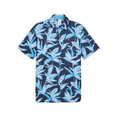 2024 Puma x PTC Men's Floral Polo - Deep Navy