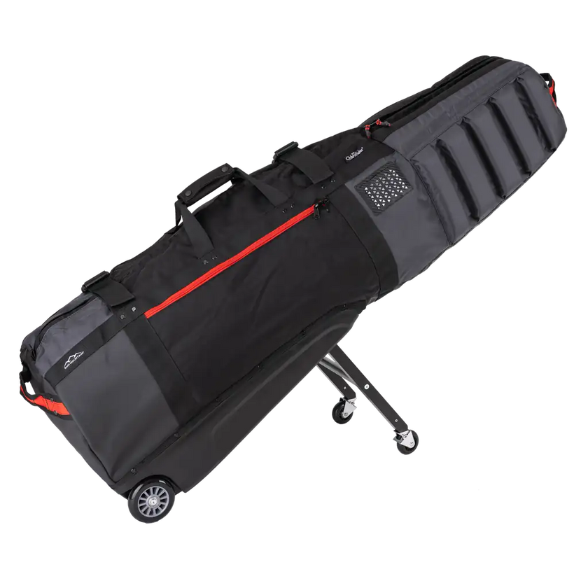 2024 Sun Mountain Club Glider Meridian Travel Cover - Black/Steel/Red